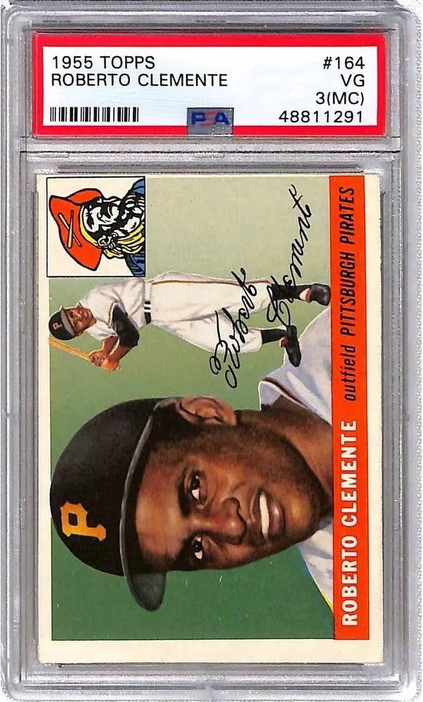 1955 Topps Roberto Clemente Rookie Card PSA 3 - Awakan LLC