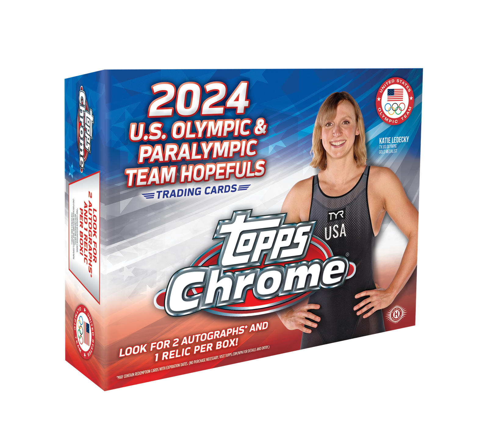 2024toppsolympic.png 2024 Topps Chrome US Olympic & Paralympic Team Hopefuls Hobby Box - Image 1