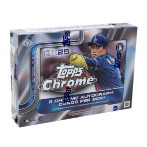 25tpchromebbdel.jpg 2025 Topps Chrome Baseball Breaker's Delight Box - Image 1