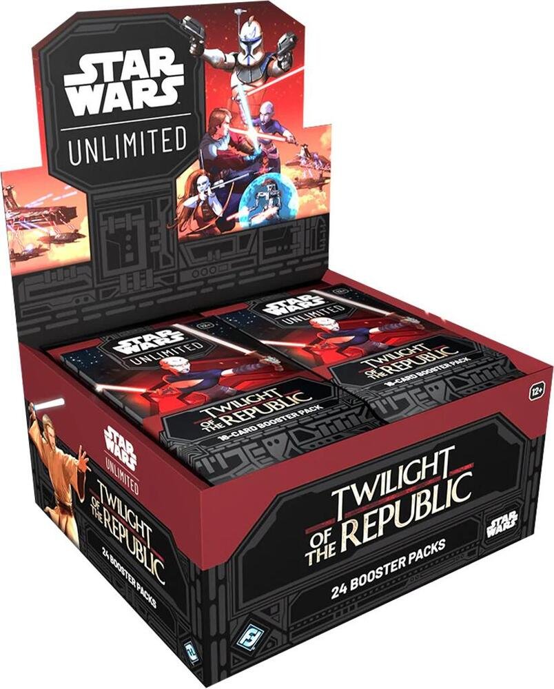578939_in_1000x1000_cc2b42c8-75d8-4de8-8ddd-0ea388770f84.jpg Star Wars Unlimited Twilight of the Republic Booster 6 Box Case - Image 1