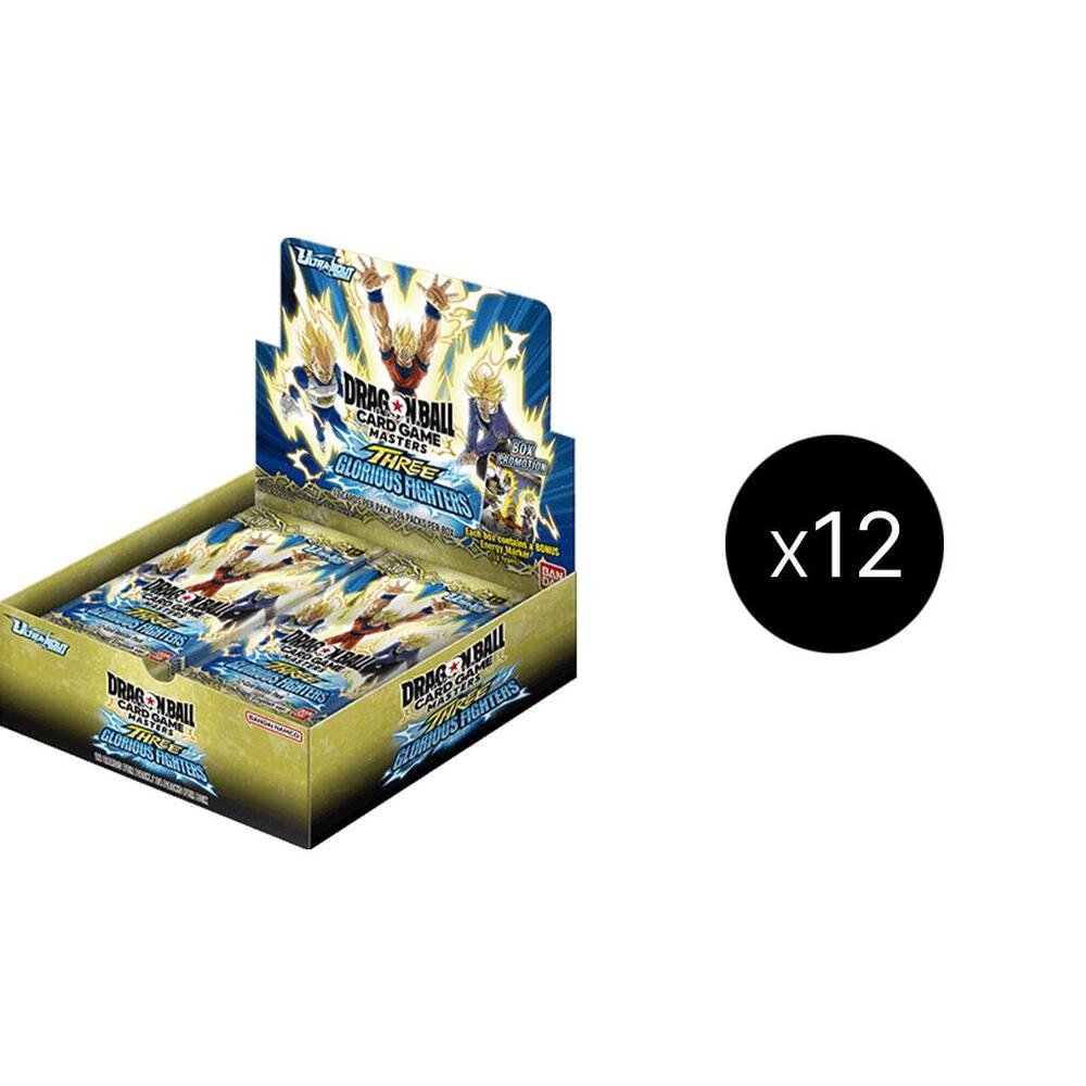 682049_in_1000x1000_5aecfd03-bc8c-48d1-a5ff-daa10b904b95.jpg Dragon Ball Super Masters Three Glorious Fighters Booster 12 Box Case - Image 1