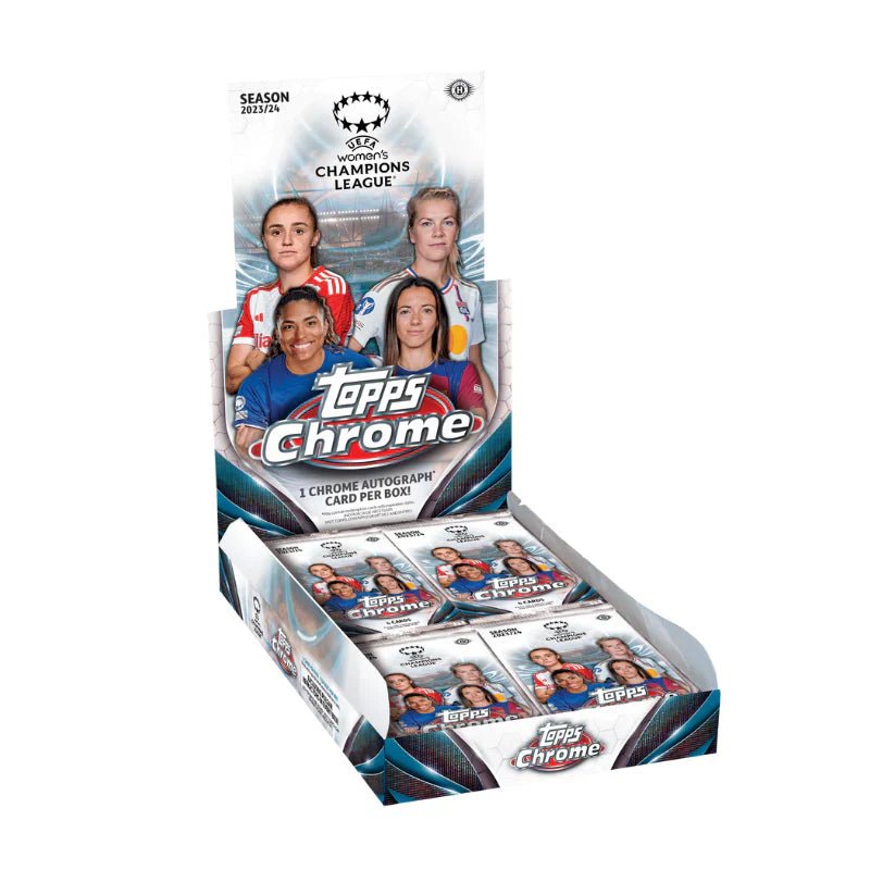 uefa.jpg 2023/24 Topps UEFA Women's Champions League Chrome Soccer Hobby Box - Image 1